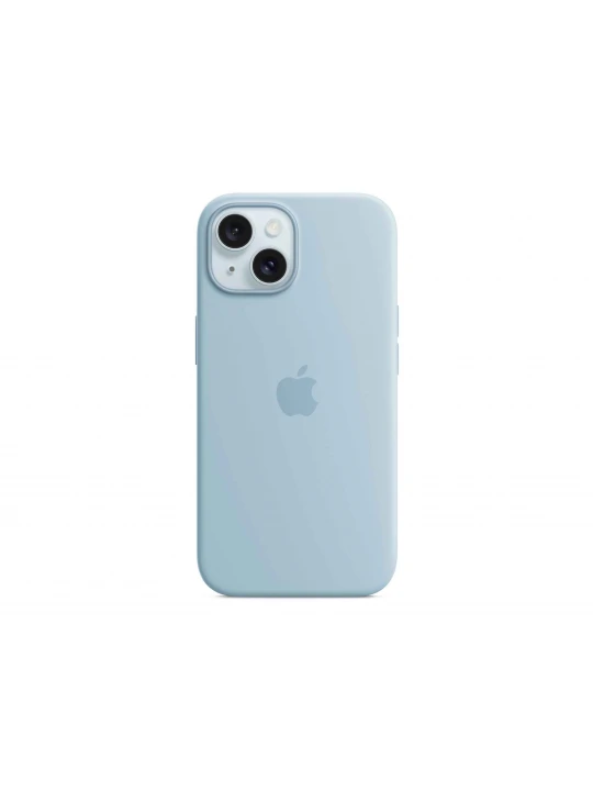Cover for smartphone APPLE iPhone 15 Silicone Case With MagSafe (Light Blue) (MWND3ZM/A)