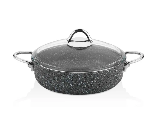 Casserols FALEZ PDR1013 PEDRA GREY LINE S.S HANDLE SAUCEPAN IND.28CM 