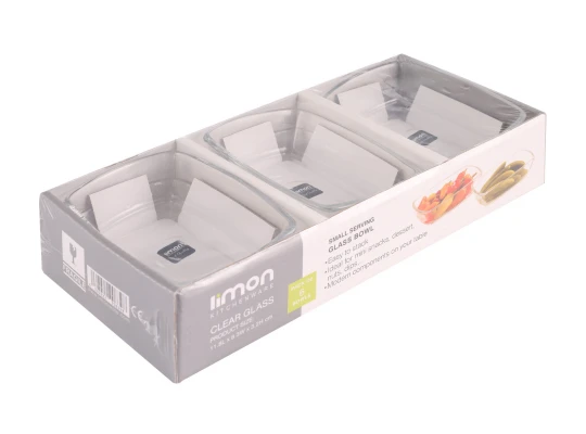 Տարա LIMON 222500 GLASSES RECTAN.SMALL SET 6PC (908398) 