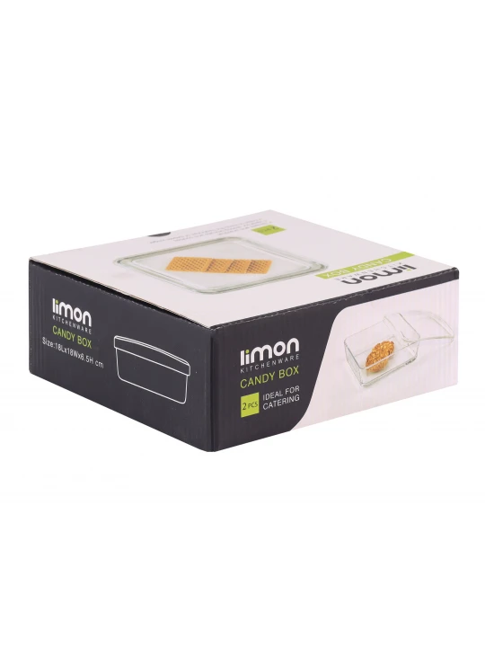 Bowl LIMON 215400 GLASSES CANDY BOX (906950) 
