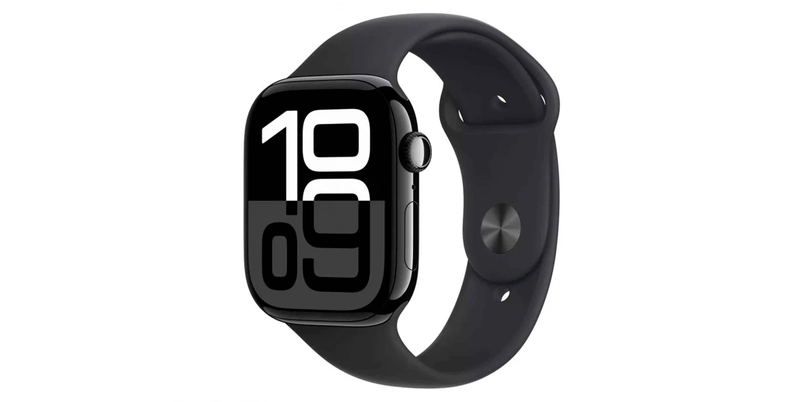 Սմարթ ժամացույց APPLE WATCH SERIES 10 46MM JET BLACK ALUMINIUM BLACK SPORT BAND (A2999) (MWWQ3QI/A)