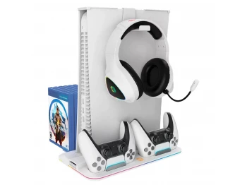 Cooling pad CANYON CS-PS5 PS and joysticks charger stand (White) (CND-CSPS5W)