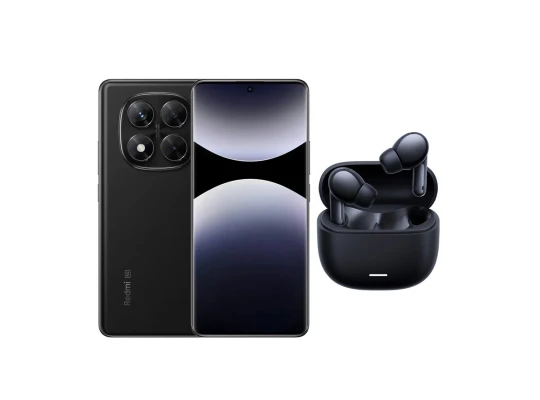 Սմարթ հեռախոս XIAOMI REDMI NOTE 14 Pro 4G 8GB 256GB (Midnight Black)+Redmi Buds 6 Lite (24116RACCG)