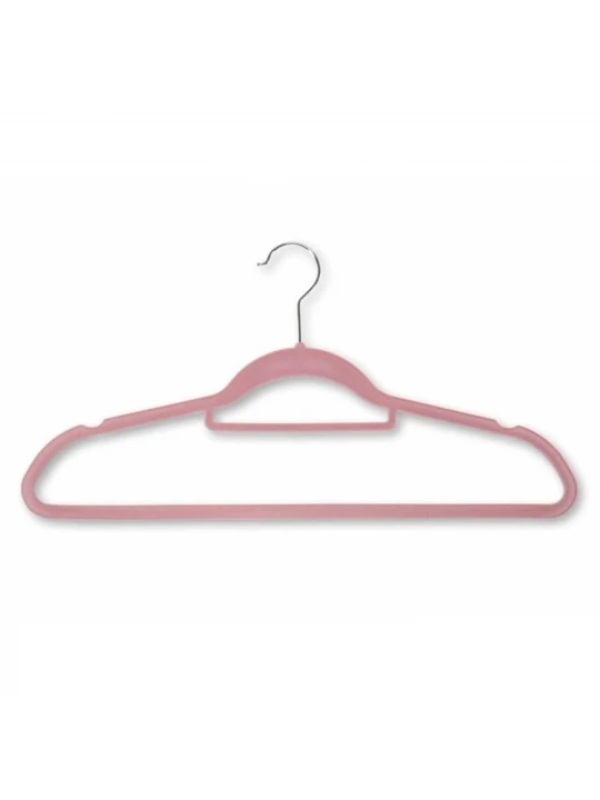 Hanger KESPER 16642 ANTI-SLIP FLOCKING SET 6PC PINK 