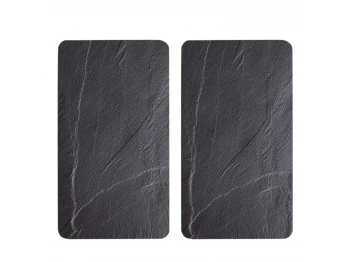 Разделочная доска KESPER 37523 SET 2PC GLASS SLATE 
