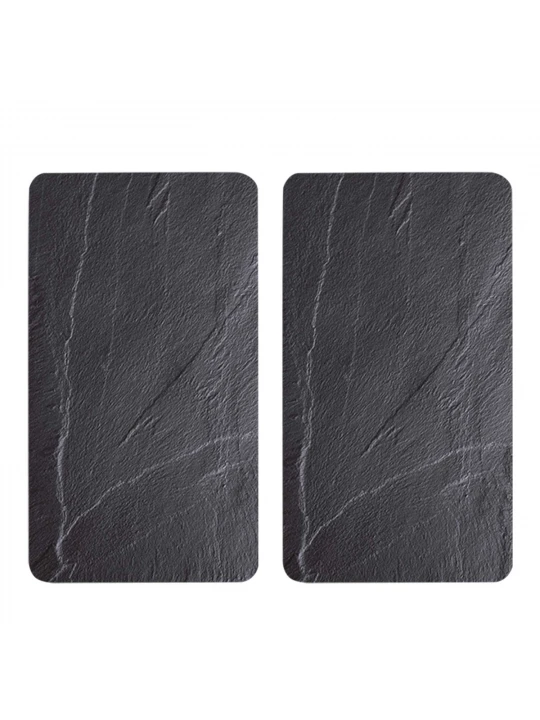 Chopping board KESPER 37523 SET 2PC GLASS SLATE 