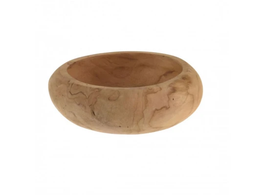 Fruit vase KOOPMAN J11302510 WOOD DIA 20X5CM (157995)