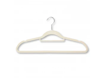 Hanger KESPER 16643 ANTI-SLIP FLOCKING SET 6PC BEIGE 