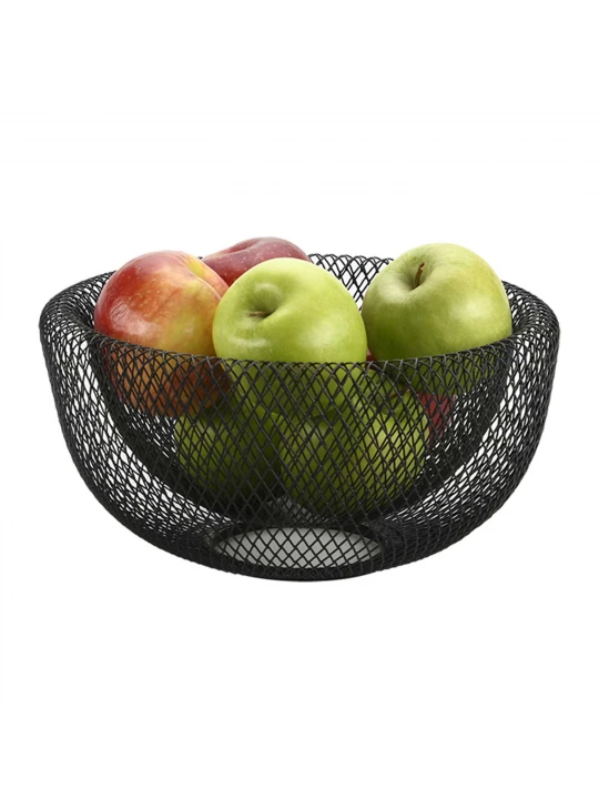 Մրգի զամբյուղ KESPER 90865 METAL BLACK ROUND BIG 