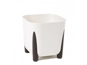Flower pot LAMELA LA232-05 FRIDA SQUERE 260x260 WHITE 