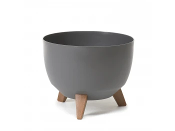 Flower pot LAMELA LA881-87 MISA ROMA 400 GREY-GREEN 