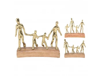 Դեկորատիվ առարկաներ KOOPMAN STATUE FAMILY 23CM 2ASS GOLD (132923) (A68120650)