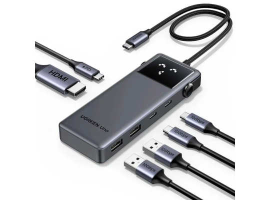 Usb-հանգույց UGREEN Uno 6-in-1 USB-C 10Gbps (35998)
