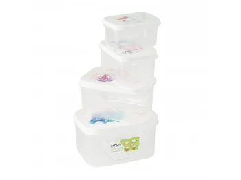 Пищевые контайнеры LIMON 223200 RECTN. BEAR SET 4PC (908411) 
