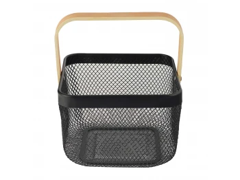 Ящики и карзины LIMON 232100 SQUARE METAL BLACK BASKET (909272) 