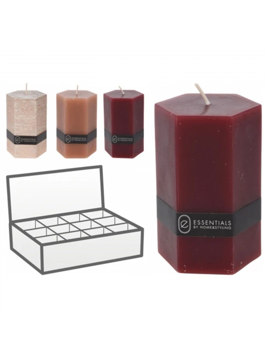 Մոմ KOOPMAN PILLAR HEXAGON 7X14CM 3 (068482) (420213470)