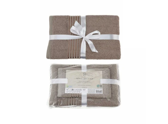 Towel set KOOPMAN 3 PCS TAUPE CLR (HD1001250)