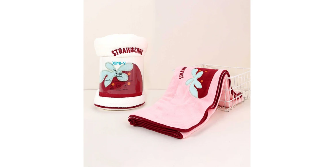 Cotton towels XIMI 6942156275052 STRAWBERRY BAAT TOWEL (275052)