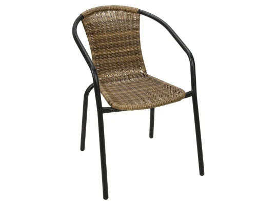 Садовый стул KOOPMAN CHAIR STACKABLE RATTAN BROWN (X58000050)