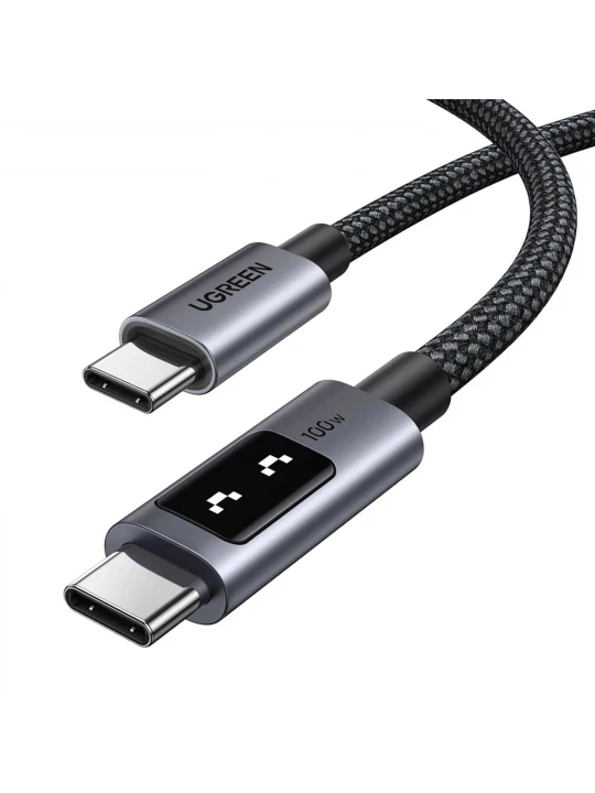 Մալուխ UGREEN Uno USB-C to USB-C 1m (Grey) (35501)