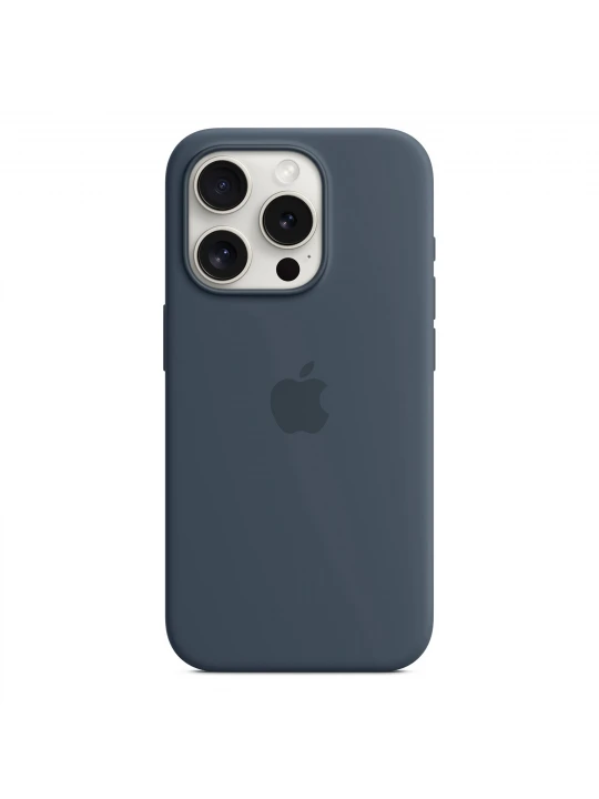 Чехлы для смартфонов APPLE iPhone 15 Pro Silicone Case With MagSafe (Storm Blue) (MT1D3ZM/A)