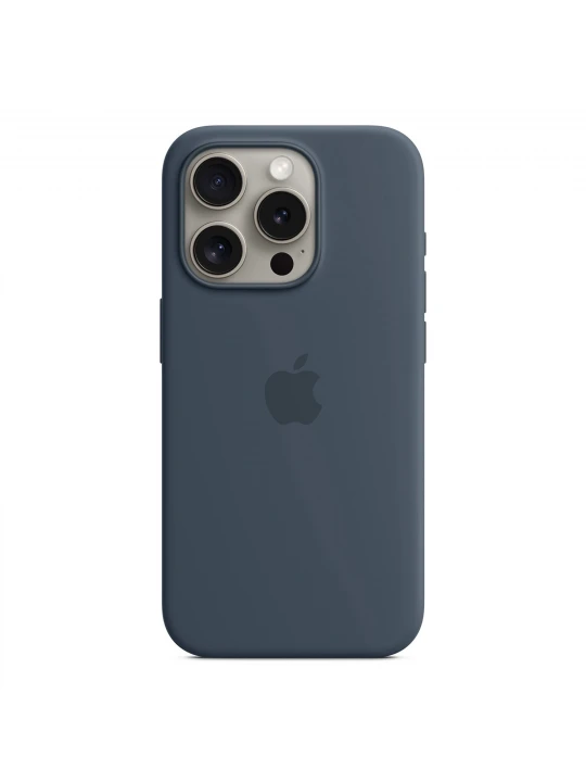 Чехлы для смартфонов APPLE iPhone 15 Pro Silicone Case With MagSafe (Storm Blue) (MT1D3ZM/A)