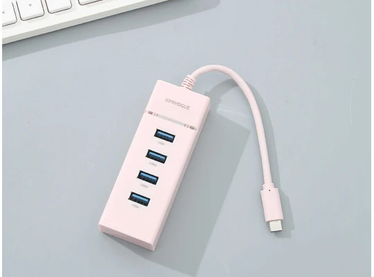 Аксессуары для смартфонов XIMI 6941241683482 USB WITH 4PORTS PINK (683482)