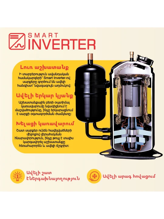Օդորակիչ BERG SMART INVERTER 2 BGAC/I-24 (T) 