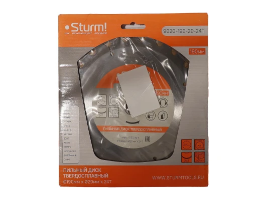 Отрезной диск STURM 9020-190-20-24T 190 MM (060444-456)
