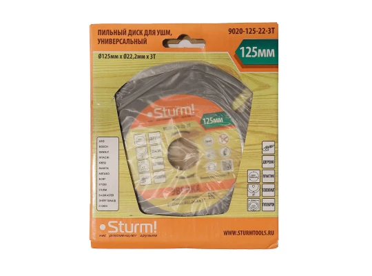Отрезной диск STURM 9020-125-22-3T 125 MM (081623-454)