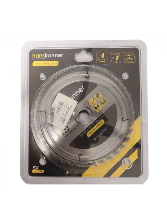 Կտրող սկավառակ HANSKONNER H9022 185X20/16 MM (125525-570)