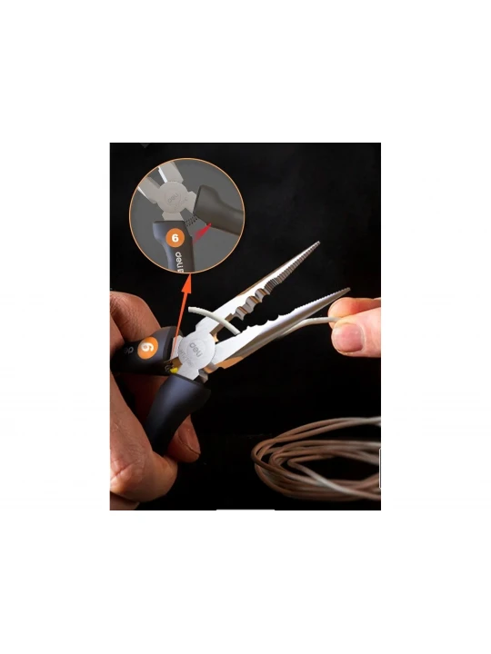 Flat-nose plier DELI HT2106C 