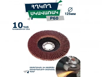 Grinding disc XPERT XP-1247 P60 125 MM 10 PCS (458867)