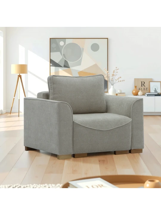 Sofa HOBEL BELONA LUXE 1 CREAM BONCUK 4/ BROWN SHO 599-2 (3) 