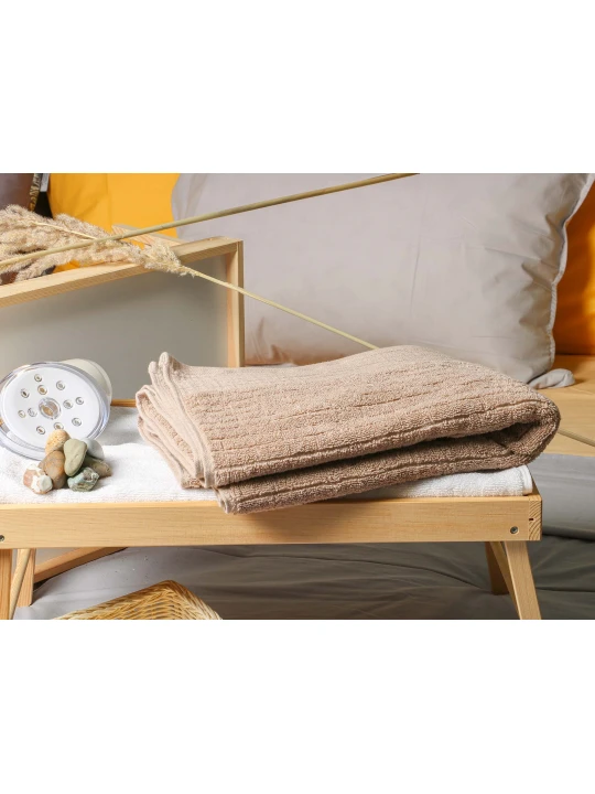Լոգանքի սրբիչ RESTFUL LIGHT BROWN 500GSM 70X140 
