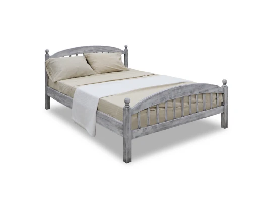 Кровать HOBEL V-LANA-03 WOOD 140X200 ANTIK GREY (3) 