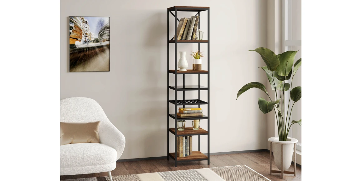 Գրապահարան և դարակաշար HOBEL LANFEN M-110 BLACK/GLASS FM/K090 (1) 