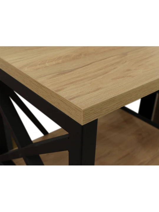 Книжный шкаф и стеллаж HOBEL LOFT-SH-139-M BLACK/ K086 (1) 