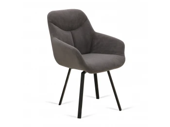 Chair MAMADOMA ROMEO SMILE, ЧЕРНЫЙ/ANTRACITE LUX B28 