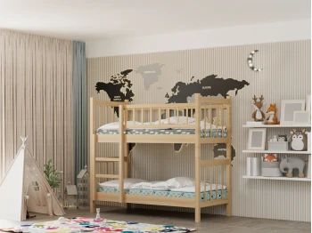 Bed for children HOBEL TWO-STOREY EX-B53 90X190 NATURAL (7) 