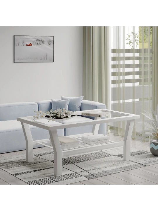 Журнальный стол HOBEL LUCI WOOD ANTIK GOLD (1) 