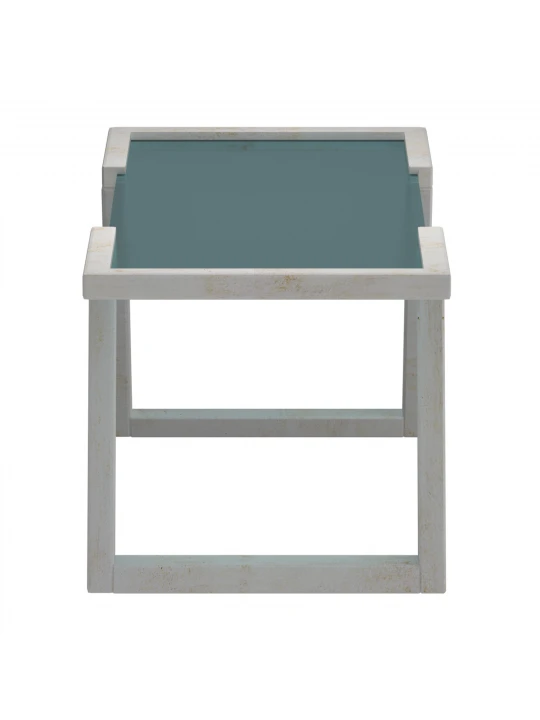 Coffee table HOBEL MIA GLASS-ANTIC GOLD(2) 