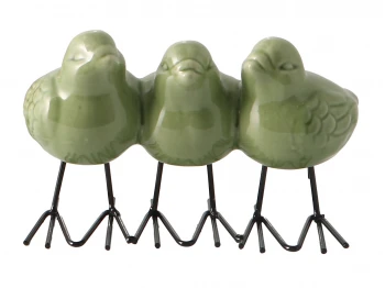 Դեկորատիվ առարկաներ KOOPMAN BIRDS REACTIVE GLAZE 3ASS (252214130)