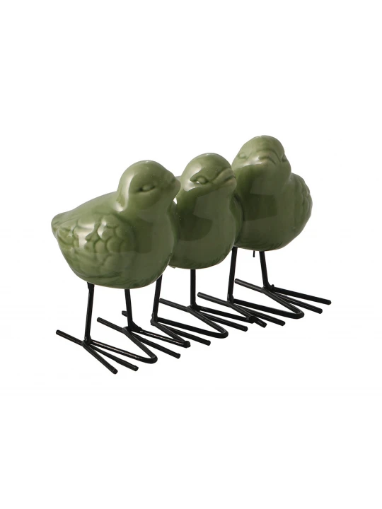 Դեկորատիվ առարկաներ KOOPMAN BIRDS REACTIVE GLAZE 3ASS (252214130)