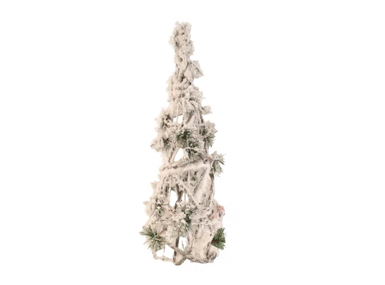 N/y decorate objects KOOPMAN CONE 10LED 40CM SNOW (AMZ102630)