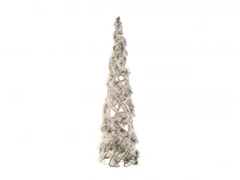 N/y decorate objects KOOPMAN CONE 20LED 80CM SNOW (AMZ102650)