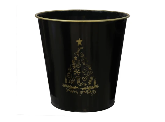 N/y decorate objects KOOPMAN BUCKET D300XH285MM GOLD WHITE (FZ1900090)