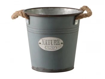 Decorate objects KOOPMAN PLANTER ZINC GREEN (FZ3000650)