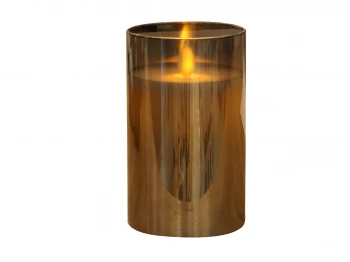 Декоративные акссесуары KOOPMAN LED CANDLE IN GLASS 125MM GREY (XX8113840)