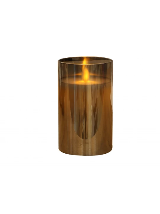 Decorate objects KOOPMAN LED CANDLE IN GLASS 125MM GREY (XX8113840)